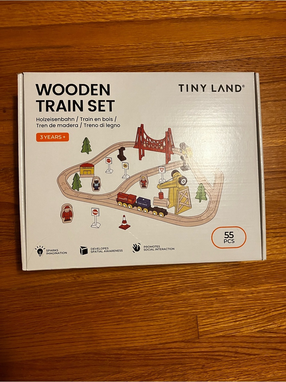 Wooden Train Set - Multi Color
